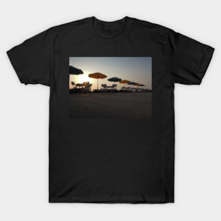 umbrellas on the beach T-Shirt